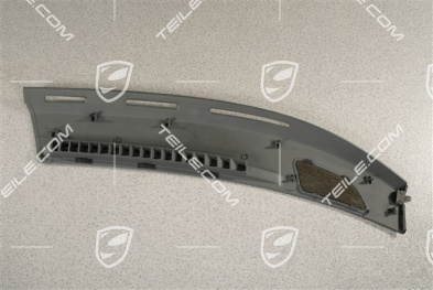 Dashboard defroster trim / cover, Stone grey, L