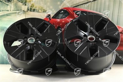 20" Turbo Aero wheel set, 9J x 20 ET54 + 11J x 20 ET60, in satin black
