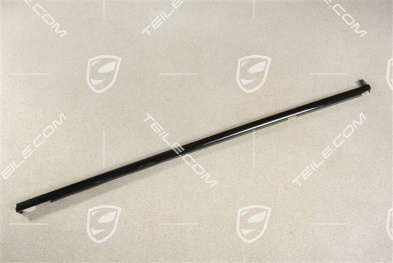 Moulding, Door channel, incl. sealing, front, High gloss black, L