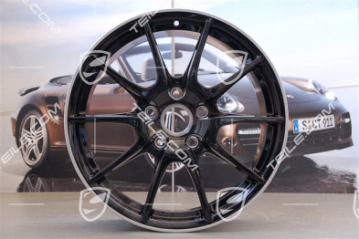 19" Boxster Spyder Felgensatz, Sondermodell Black Edition, schwarz, 10J x 19 ET42 + 8,5J x 19 ET55
