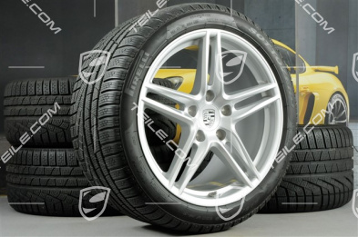 19-inch winter wheels set "Carrera", rims 8,5J x 19 ET50 + 11J x 19 ET77 + NEW Pirelli Sottozero II winter tyres 235/40 R19 + 295/35 R19