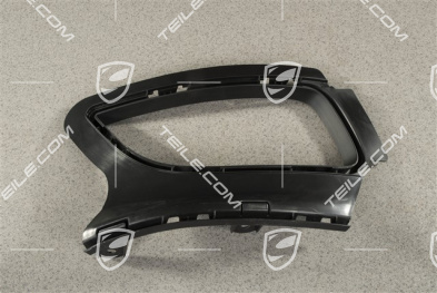 GT2RS, Bracket / Frame Support, Rear Bumper, Black matte, L
