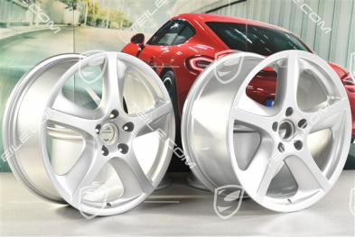 20-inch Cayenne SportTechno wheel set, front 9-inch + rear 10-inch