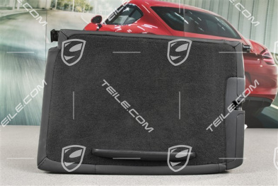 Back seat backrest, Rear, Leather, Black, Coupe, L