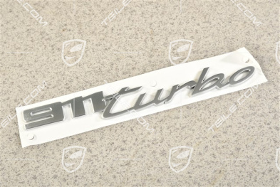 "911 Turbo" Schriftzug, silbern