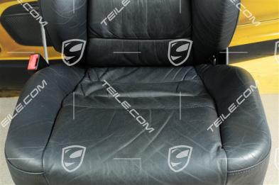 Sitz, manual einstellbar, heizung, Leder, Metropolblau, Raffleder, beschädigt, L