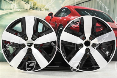 20" Cayenne Basis Aero Felgensatz, 10,5J x 20 ET55 + 9J x 20 ET50, schwarz hochglanz