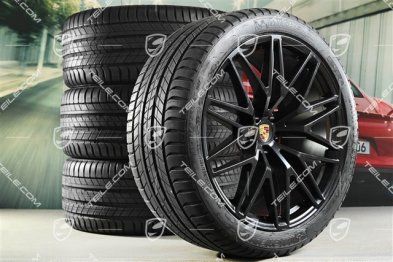 21" RS Spyder Design II summer wheel set, wheel rims 9,5J x 21 ET27 + 10J x 21 ET19 + Michelin summer tyres 265/40 R21 + 295/35 R21, with TPM, black satin matt