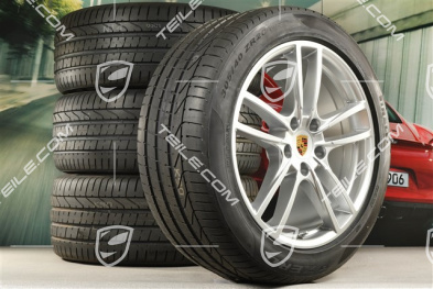 20-inch Cayenne Coupé Sport summer wheel set, rims 9J x 20 ET50 + 10,5J x 20 ET55 + Pirelli P Zero summer tyres 275/45 R20 + 305/40 R20, with TPMS