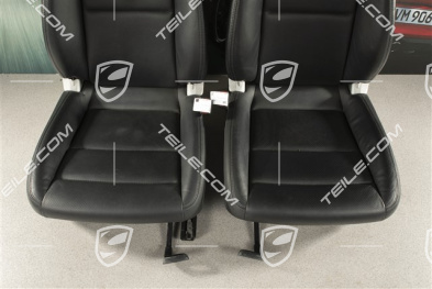 Seats, el. adjustable, heating, leather, black, set, L+R