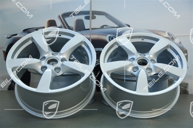 18-inch Cayman S wheel set, 8J x 18 x ET 57 + 9J x 18 x ET 43