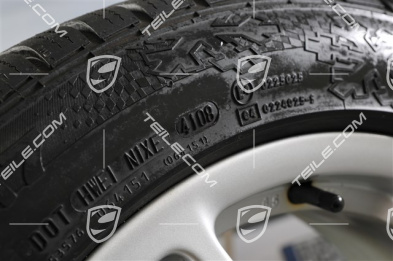 17-inch Cayman winter wheel set, front wheels 6,5J x 17 ET55 + rear 8J x 17 ET40 + NEW winter tyres 205/55 R17 + 235/50 R17, without TPM