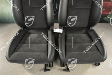 Seats, manual/electric adjustable, heating, Leatherette/Alcantara, black, L+R