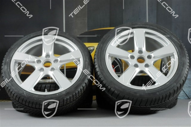 19" winter wheel set "Cayman S", rims 8J x 19 ET57 + 9,5J x 19 ET45 + winter tyres Continental WinterContact TS 830P 235/40 R19 + 265/40 R19, without TPMS