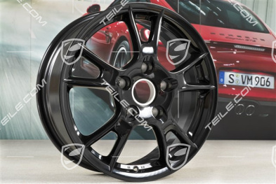 17-inch wheel set Boxster II, 6,5J x 17 ET55 + 8J x 17 ET40, black high gloss