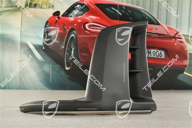 GT4, Front bumper spoiler, lateral, Black, L