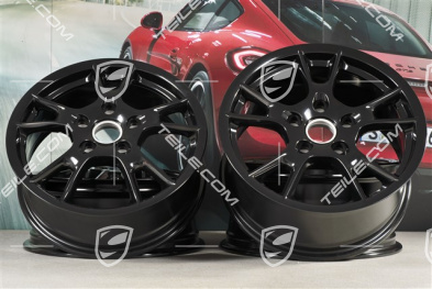 17-inch wheel set Boxster II, 6,5J x 17 ET55 + 8J x 17 ET40, black high gloss