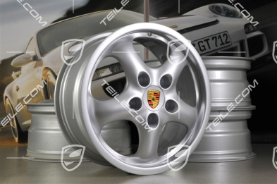 17" Felgensatz CUP II, 7J x 17 ET55 + 8J x 17 ET70, für Winterbetrieb (C2/C4/Targa)