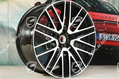 21" Felge "911 Turbo 5 Design", 9,5J x 21 ET27, schwarz hochglanz