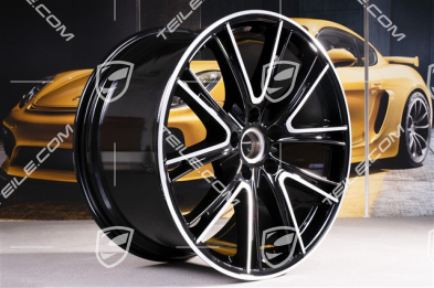 21-inch wheel rim Panamera Exclusiv, 11,5J x 21 ET69, black high gloss