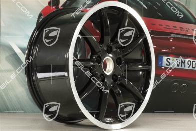 19-inch "Carrera Sport" wheel, 10J x 19 ET42, Black High Gloss