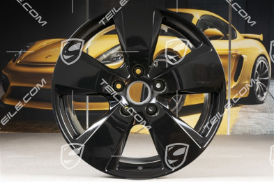 19-inch Cayenne wheel rim, 9,5J x 19 ET54, black high gloss