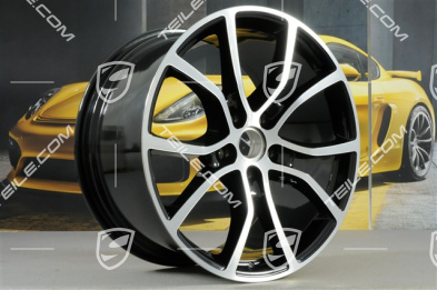 21" Felga Cayenne Exclusive Design, 11J x 21 ET58, czarny perłowy "Jet Black" metalik