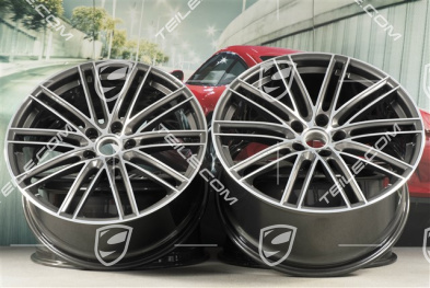 22" komplet felg Turbo IV, 11,5J x 22 ET52 + 10J x 22 ET48, do Cayenne Coupé