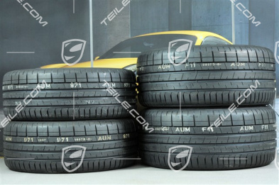 20-inch Carrera Classic summer wheels set, rims 8J x 20 ET57 + 10J x 20 ET45 + NEW Pirelli summer tires 235/35 ZR20 + 265/35 ZR20, with TPMS