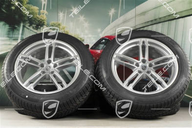 19-inch "Macan Sport" winter wheels set, rims 8,5J x 19 ET21 + 9J x 19 ET21 + Pirelli winter tyres 235/55 R19 + 255/50 R19, with TPMS