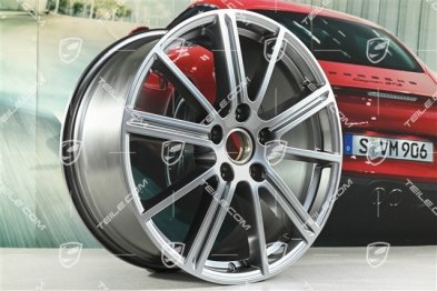 20" Felgensatz Panamera Turbo, 9,5Jx 20 ET71 + 10,5J x 20 ET71, Adamantium