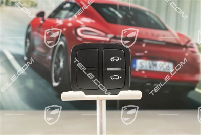 Air suspension with leveling system switch, Black matte