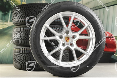 20" Cayenne S Winterräder Satz, Felgen 9J x 20 ET50 + 10,5J x 20 ET55 + Hankook Winter i*eveo 3X, 255/55 R20 + 295/45 R20, mit RDK-Sensoren