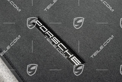 Zestaw dywaników / mat podłogowych, grafitowy Agate Grey, wersja angielska / UK