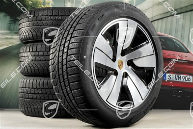 19" Taycan S winter wheel set, rims 8J x 19 ET50 + 10J x 19 ET47, Pirelli winter tyres 225/55 R19 + 275/45 R19
