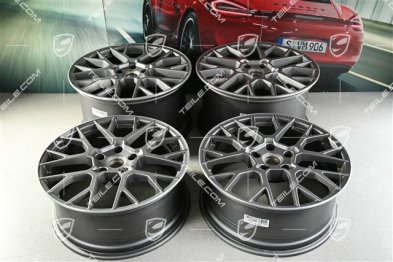20+21" RS Spyder komplet felg, 8,5J x20 ET50 + 11,5J x 21 ET79, Darksilver
