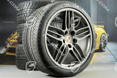 20" Sport Design winter wheel set  wheels 8,5J x 20 ET51 + 11J x 20 ET52 + Michelin winter tyres 245/35 ZR20 + 295/30 ZR20, without TPMS, Platinum satin mat