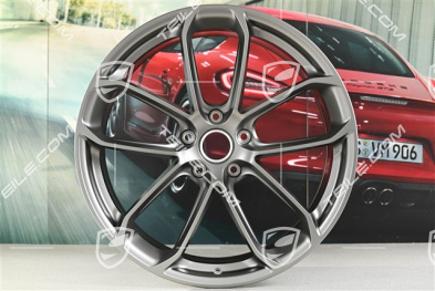 22-inch GT Design wheel rim, 10,5J x 22 ET49, platinum satin mat
