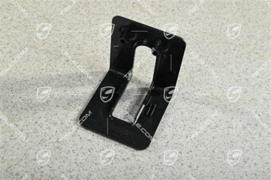 Cover trim, Rear seat backrest lock / locking lever, Black, L