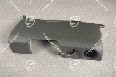 Trim lower section, Leatherette, Stone grey
