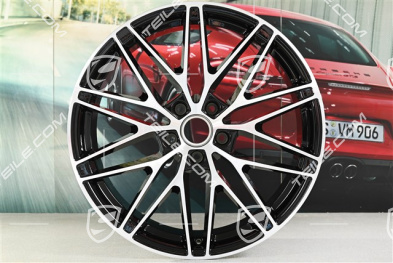 22-inch Macan RS Spyder Design wheel rim, 9J x 22 ET29, black high gloss