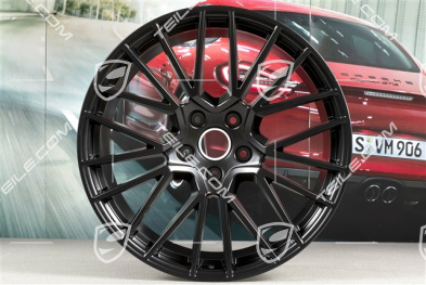 21" Komplet felg RS Spyder, 11J x 21 ET49 + 9,5J x 21 ET46, do Cayenne Coupé, czarny satynowy półmat