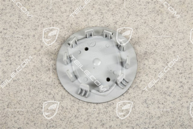 Hub cap, concave, crest coloured, titanium