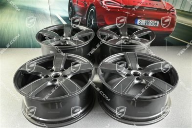 20" Komplet felg Carrera Sport, 8,5J x 20 ET57 + 10,5J x 20 ET51, Boxster T / Cayman T, titanium