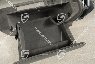 Glove compartment, leatherette, stone grey, complete