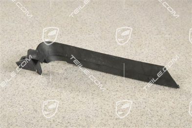 Ventilation grille, satin black, L
