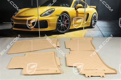 Fussmatte Gummi Satz, Klimaanlage/Klimatronic, luxorbeige