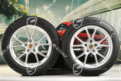 20-inch Cayenne S winter wheel set, rims 9J x 20 ET50 + 10,5J x 20 ET64 + NEW Michelin Pilot Alpin 5 SUV winter tyres 255/55 R20 + 295/45 R20, with TPMS