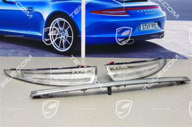 Heckleuchten Klar (weiß), Satz (L+R+Reflektorblende), C4 / C4S / C4GTS / Targa4 / Targa4S / Targa4GTS