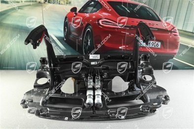 Mounting bracket center with DRS Actuators / hydraulic cylinders in red, GT3 RS
